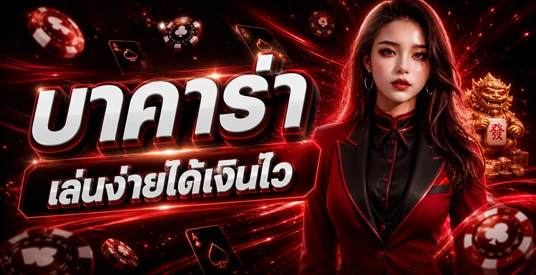ภาพประกอบ Coke55 บาคาร่าและคาสิโนออนไลน์โทนแดงดำ